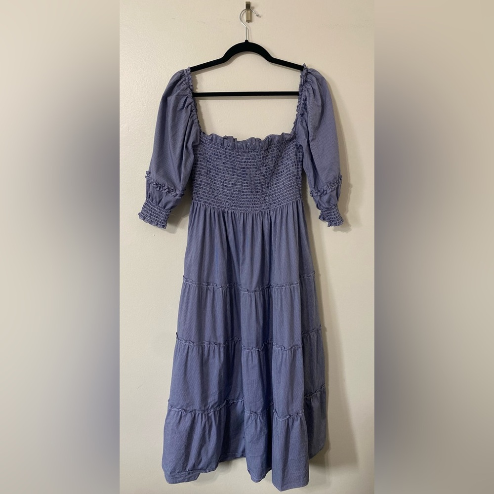 Hill House Blue and White Gingham Nap Dress